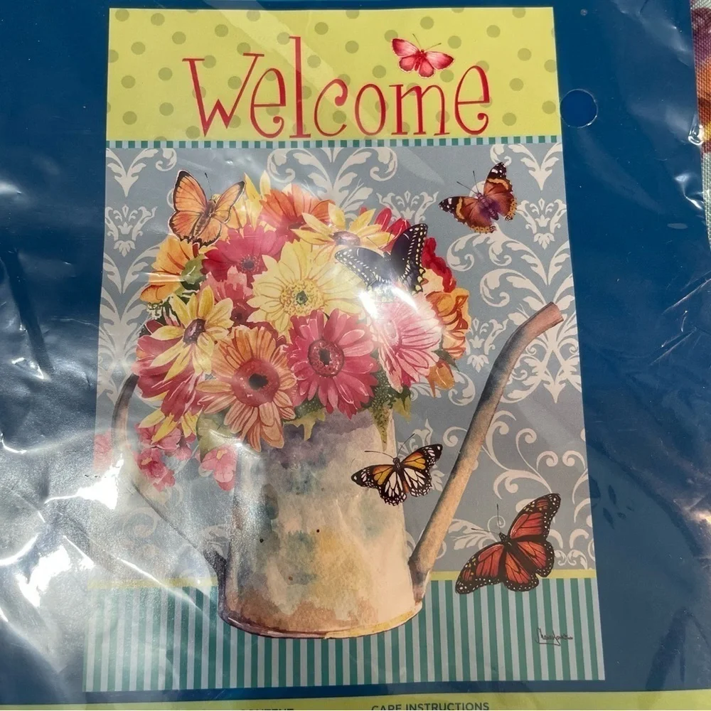 WinCraft Garden Flag Bundle Welcome, Spring Has Sprung 12x18in Floral Polyester‎